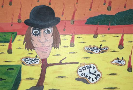 Alex from A Clockwork Orange set in Salvador Dali